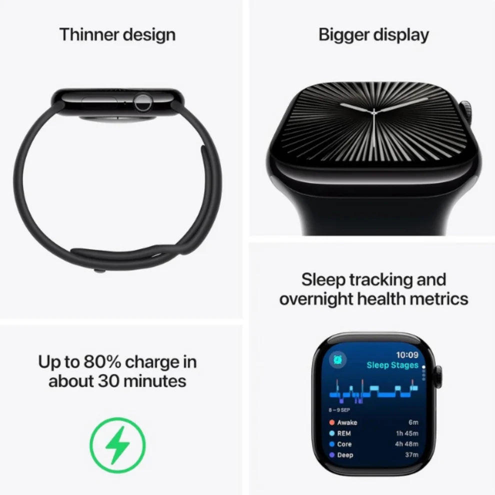 Apple Watch Series 10: OG With Logo And Advanced Health & Fitness Tracker, 1 year warranty